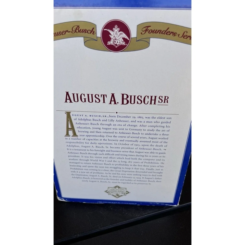 Anheuser Busch Family Series August A. Busch Sr. 2002 State Convention Stein
